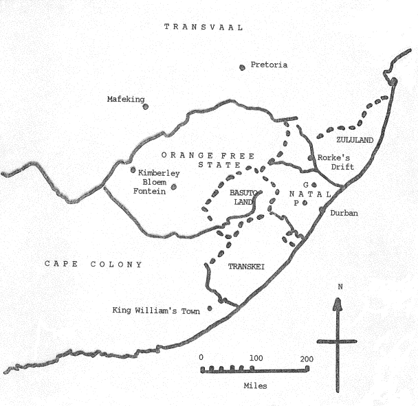 Transvaal, River Vaal, Orange Free State, Natal, Rorke`s Drift, Zululand