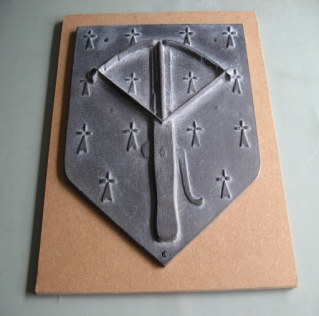 Alabaster arms cast in lead by Brian Alabaster, sculptor