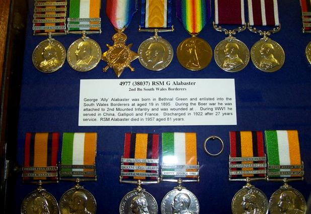 RSM George Alabaster, 2nd Btn South Wales Borderers, medals