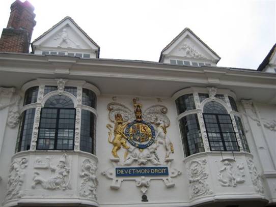 Pargetted house in Buttermarket, Ipswich