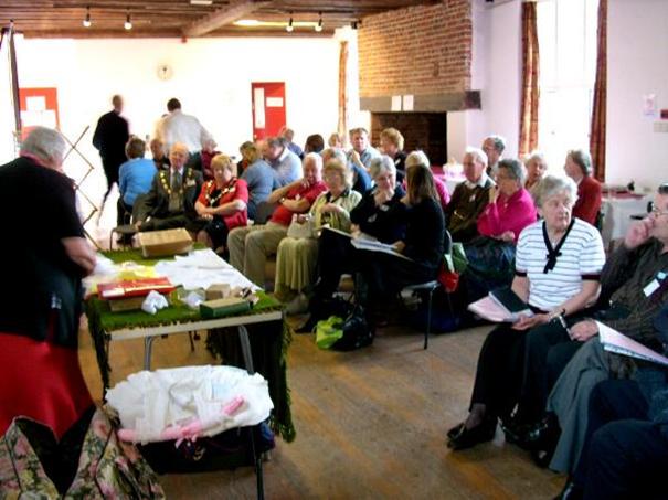 Betty Alabaster West shows off her underwear collection , Alabaster Gathering, 2008